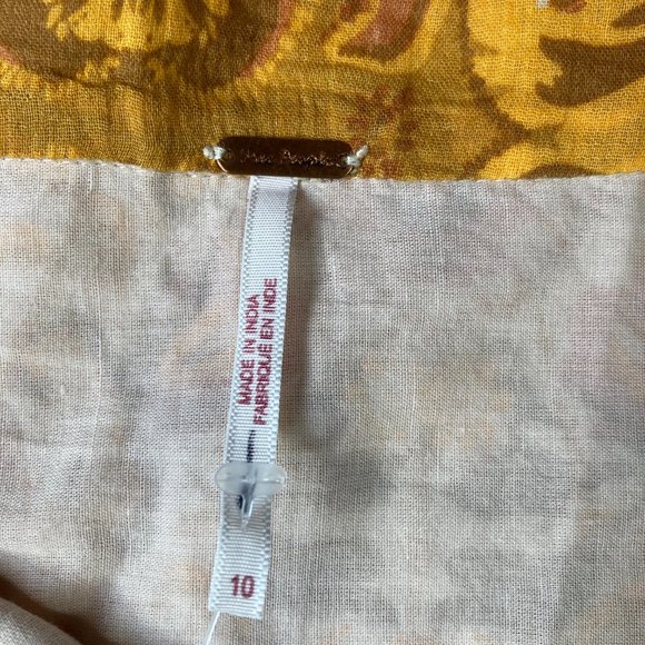 Free People Yellow Floral Maxi Skirt - Picture 13 of 14